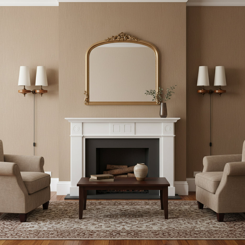 Front view of the Hour Rho single-head plug-in wall lamp with a forest green shade.