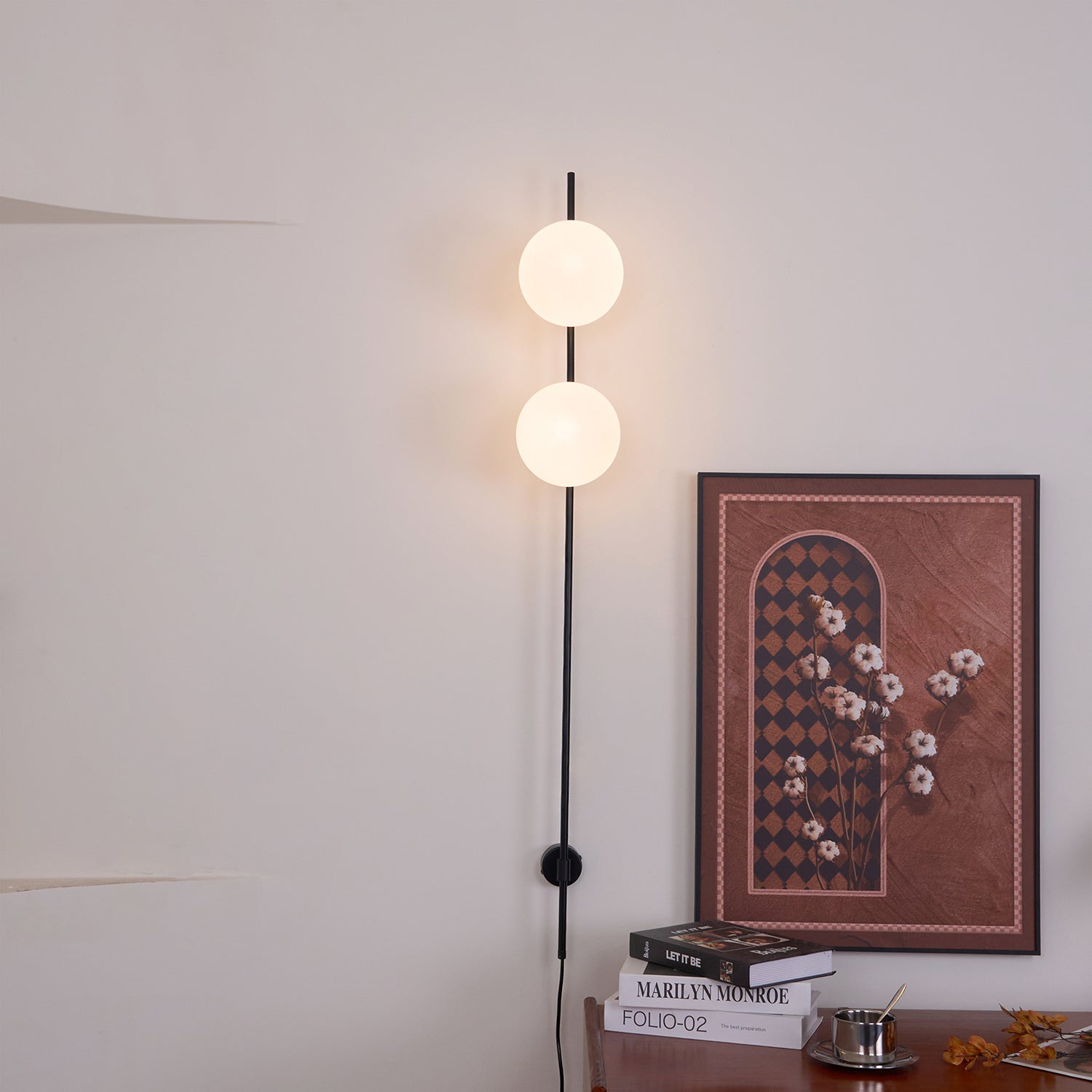 Evshaora Modern Minimalist Glass Wall Light-Neutral Decor