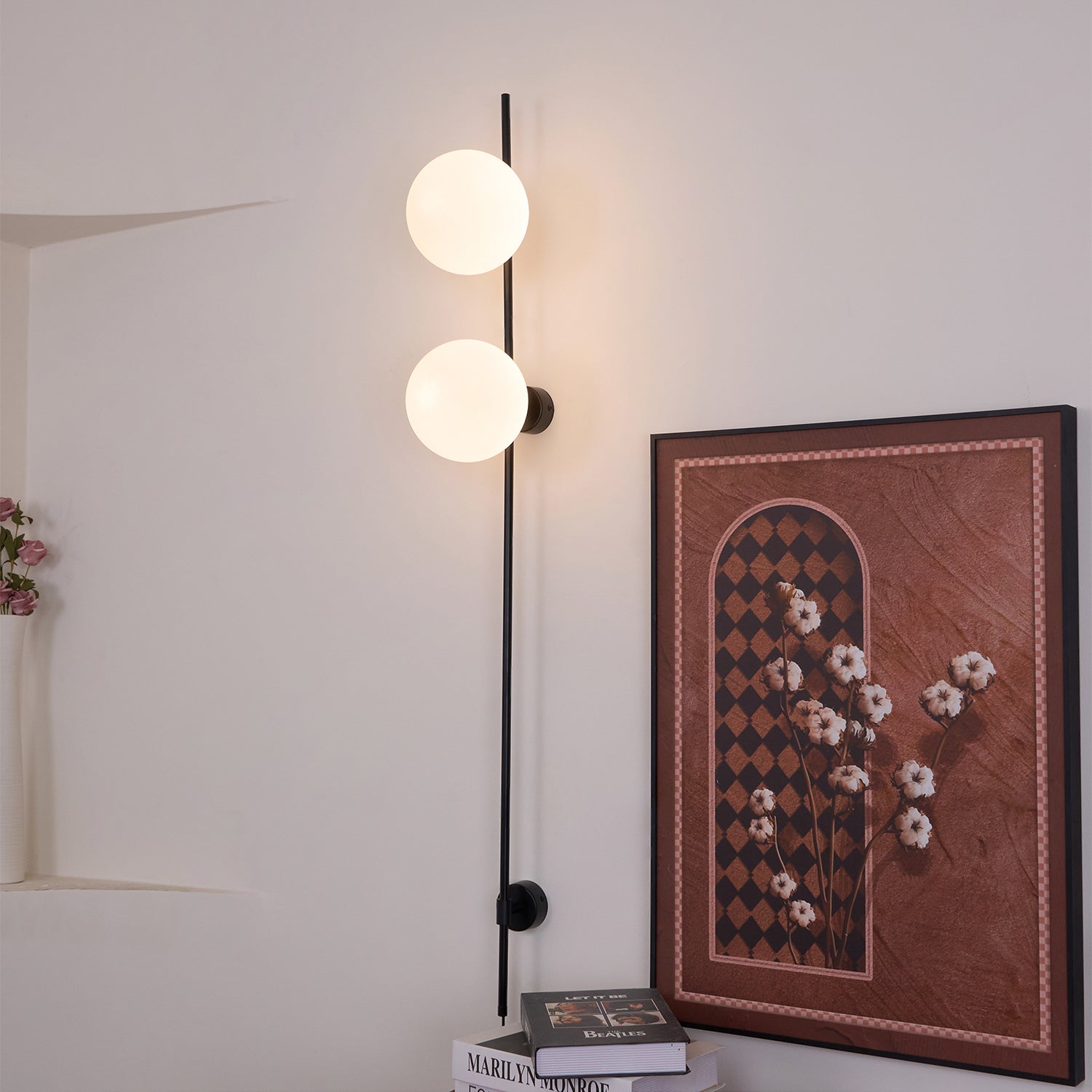 Evshaora Modern Minimalist Glass Wall Light-Neutral Decor