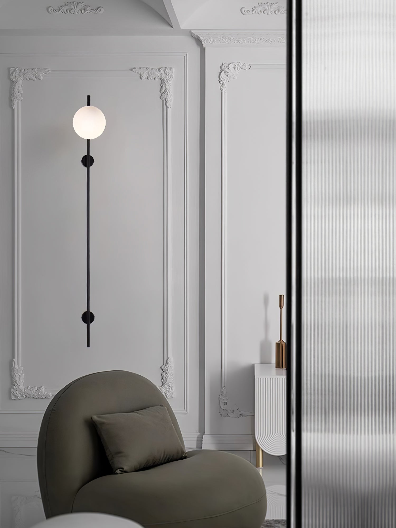 Evshaora Modern Minimalist Glass Wall Light-Neutral Decor