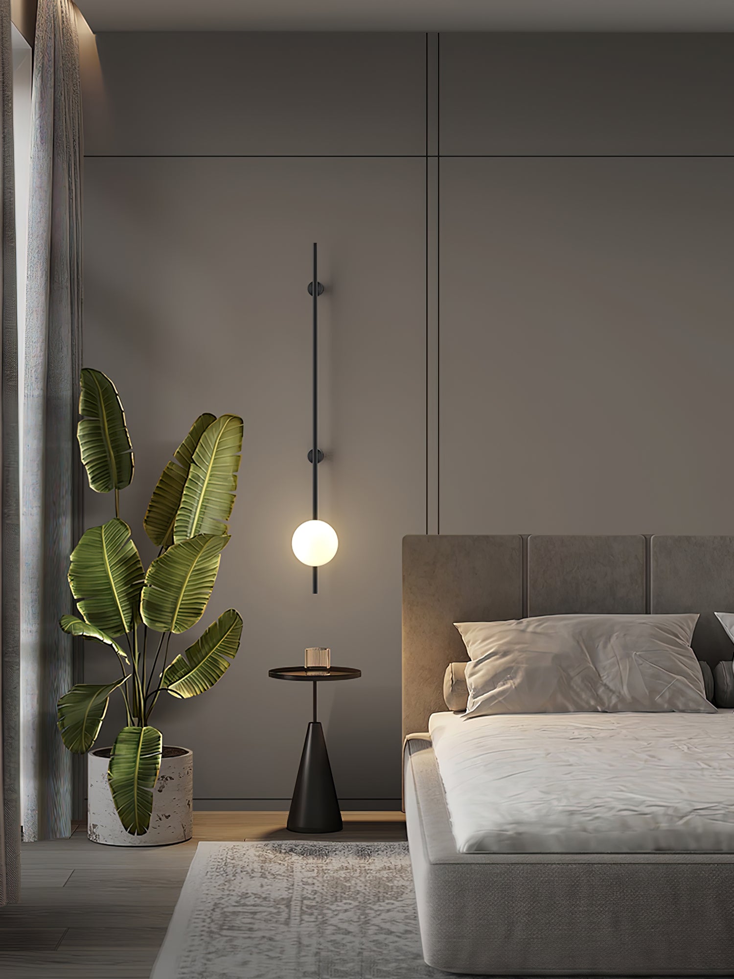 Evshaora Modern Minimalist Glass Wall Light-Neutral Decor
