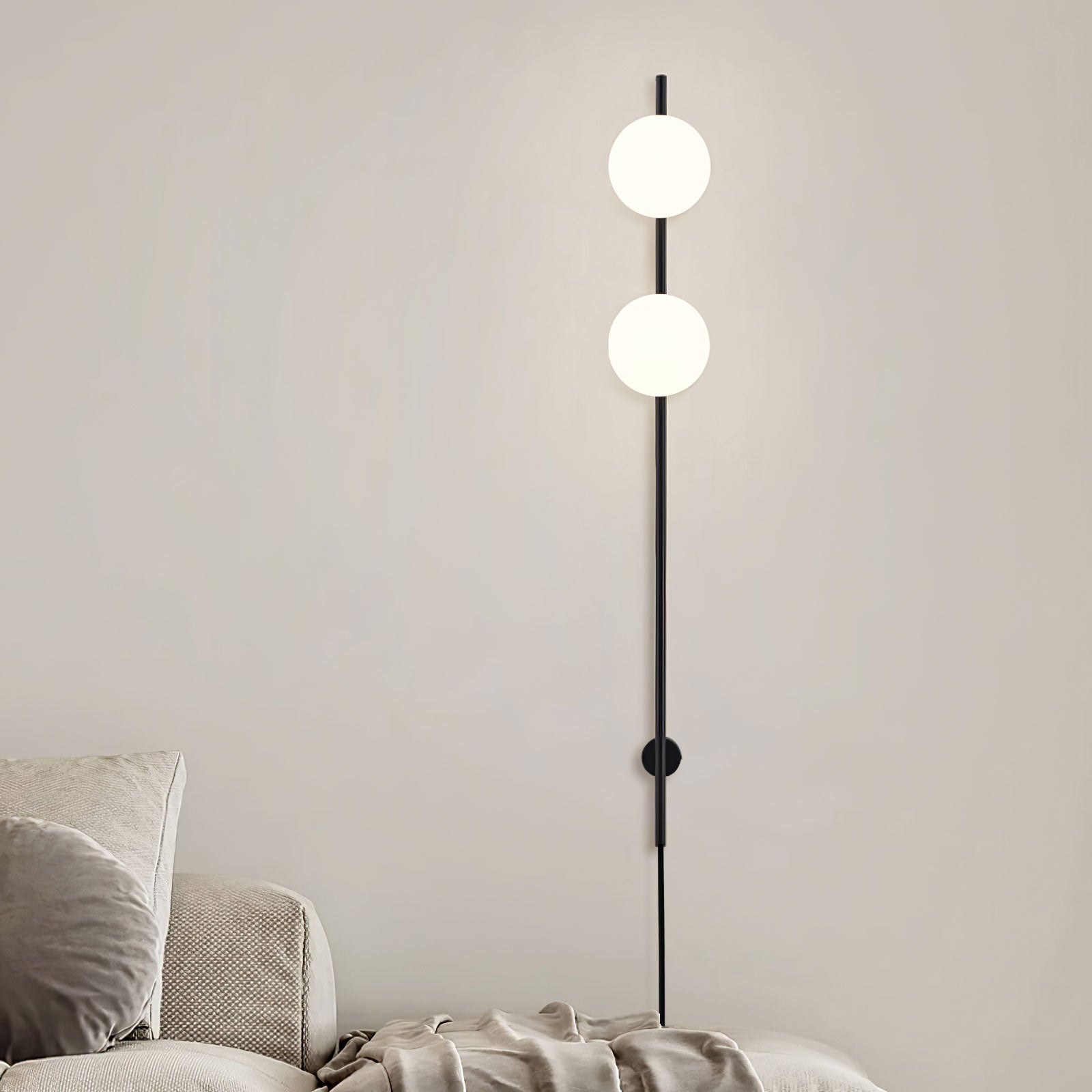 Evshaora Modern Minimalist Glass Wall Light-Neutral Decor