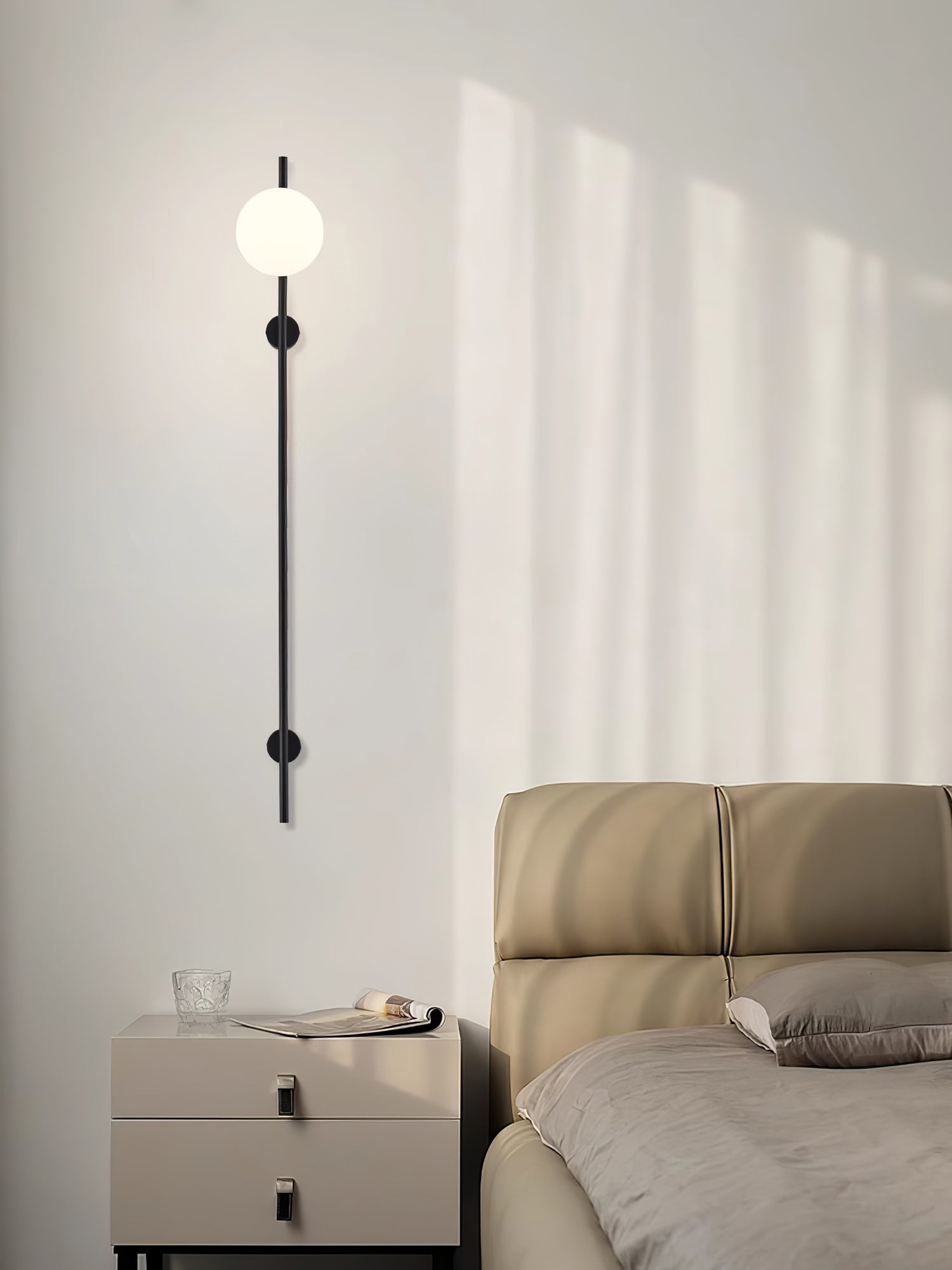 Evshaora Modern Minimalist Glass Wall Light-Neutral Decor