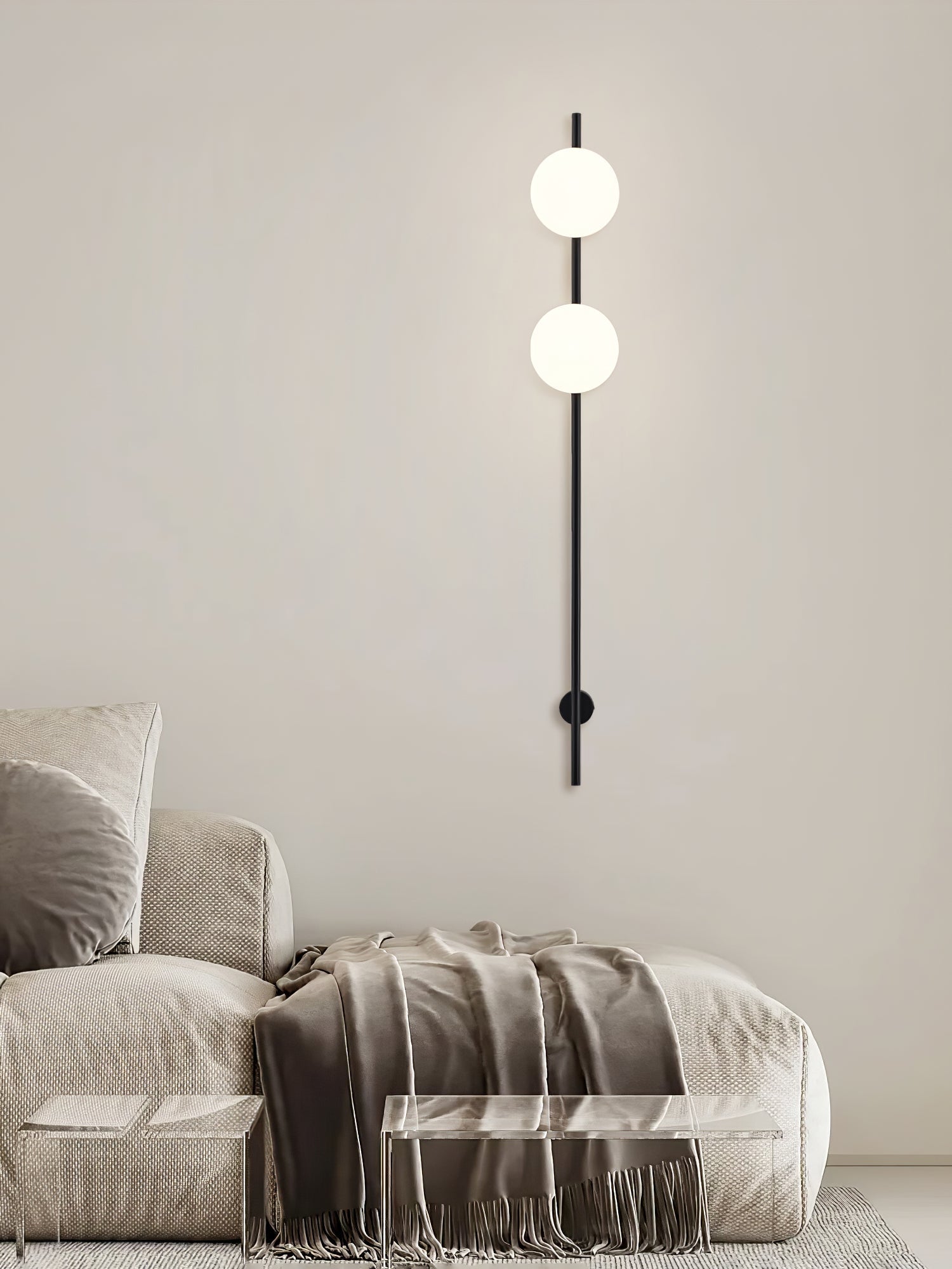 Nerylor Modern Minimalist Glass Wall Light-Neutral Decor