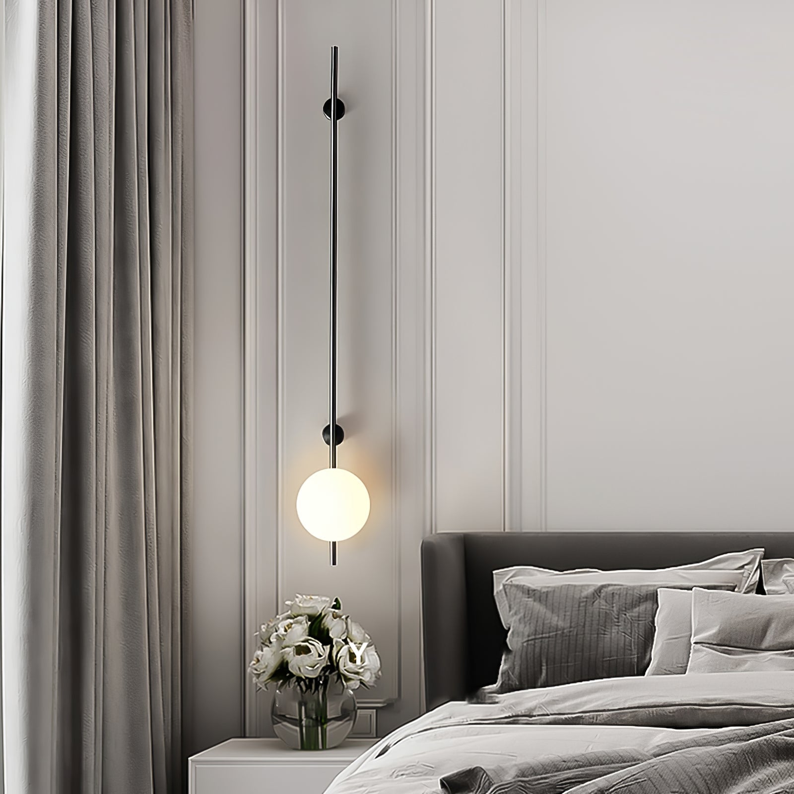 Evshaora Modern Minimalist Glass Wall Light-Neutral Decor