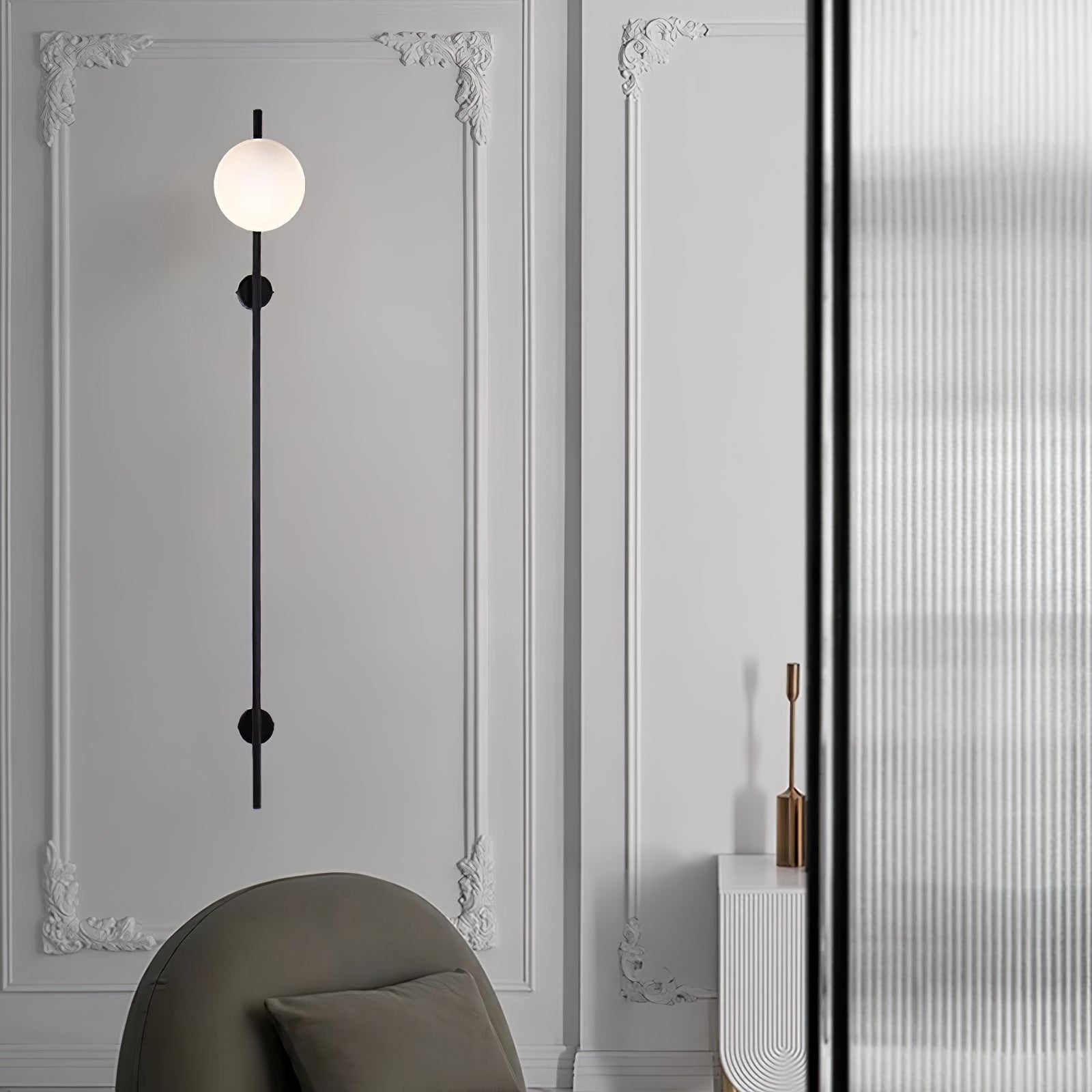Evshaora Modern Minimalist Glass Wall Light-Neutral Decor