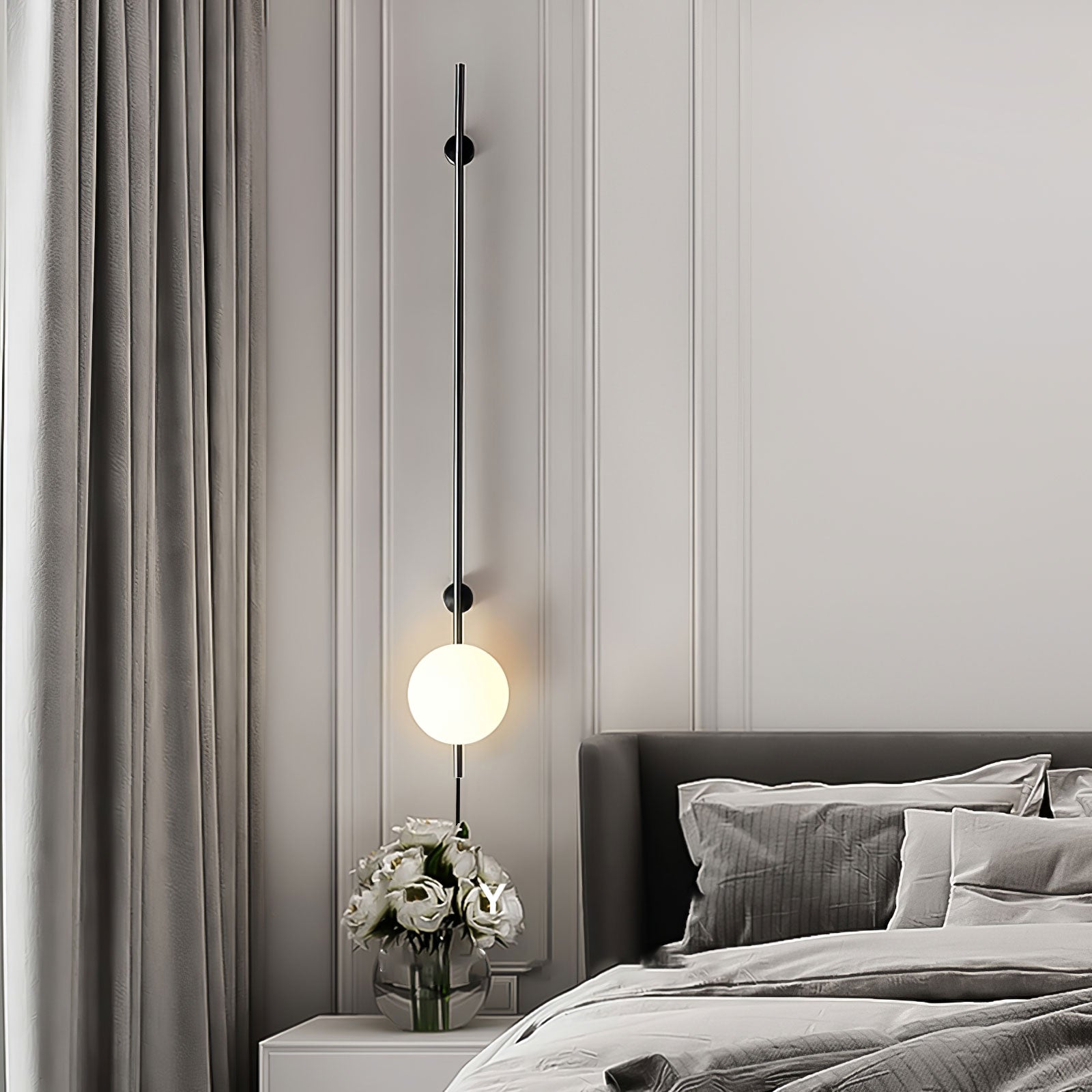 Evshaora Modern Minimalist Glass Wall Light-Neutral Decor