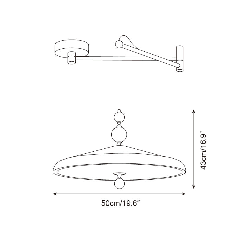 Geyon Adjustable Arm Pendant Lamp
