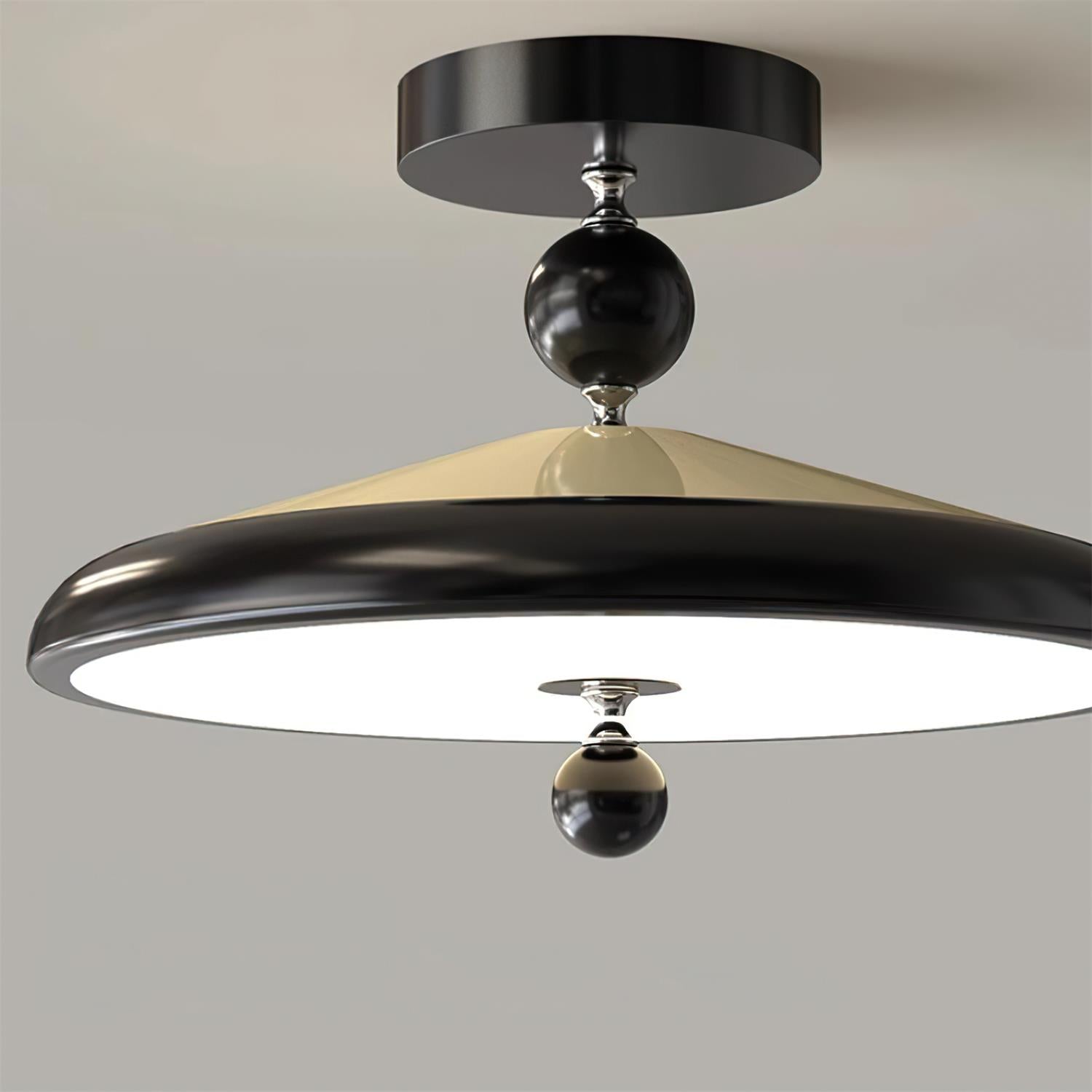 Belano Wooden Frame Round Ceiling Light