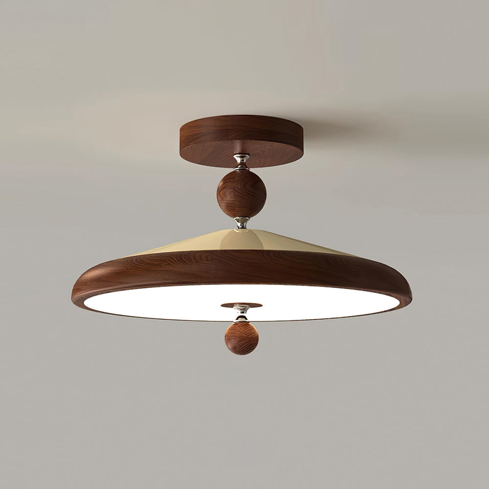 Belano Wooden Frame Round Ceiling Light