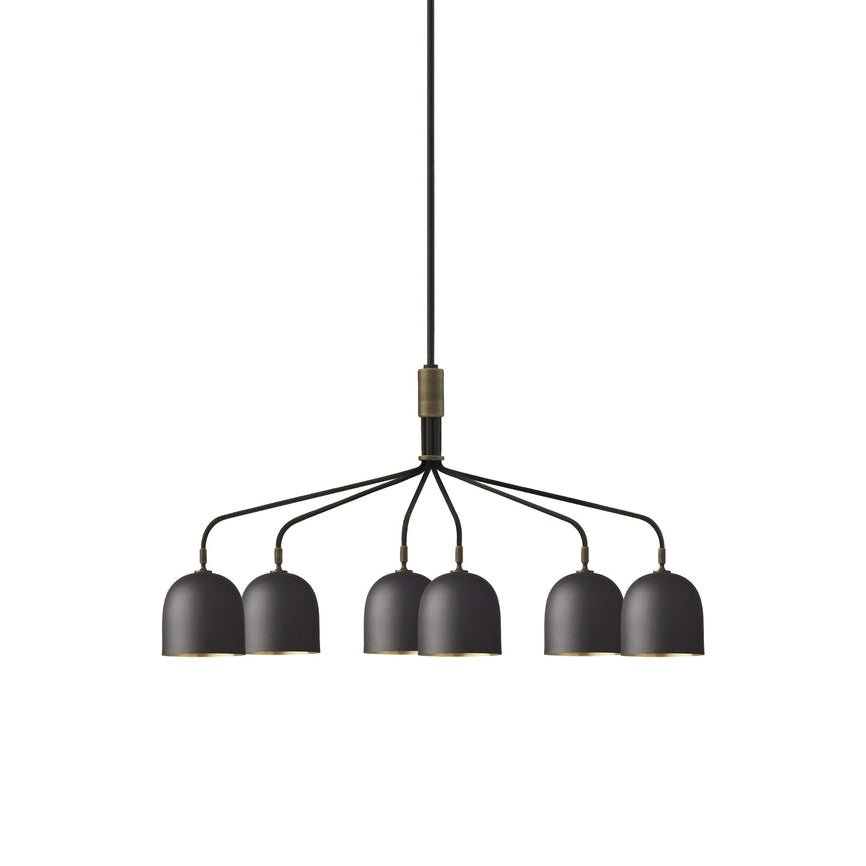 Lustra Chandelier Black Brass Industrial-Neutral Decor