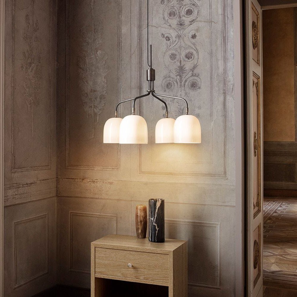 Lustra Chandelier Black Brass Industrial-Neutral Decor