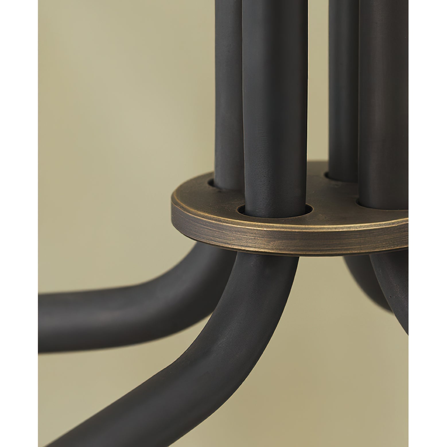 Lustra Chandelier Black Brass Industrial-Neutral Decor