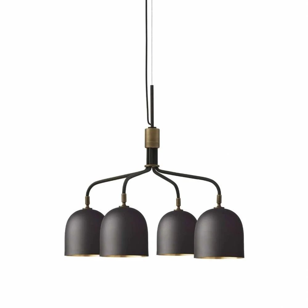 Lustra Chandelier Black Brass Industrial-Neutral Decor