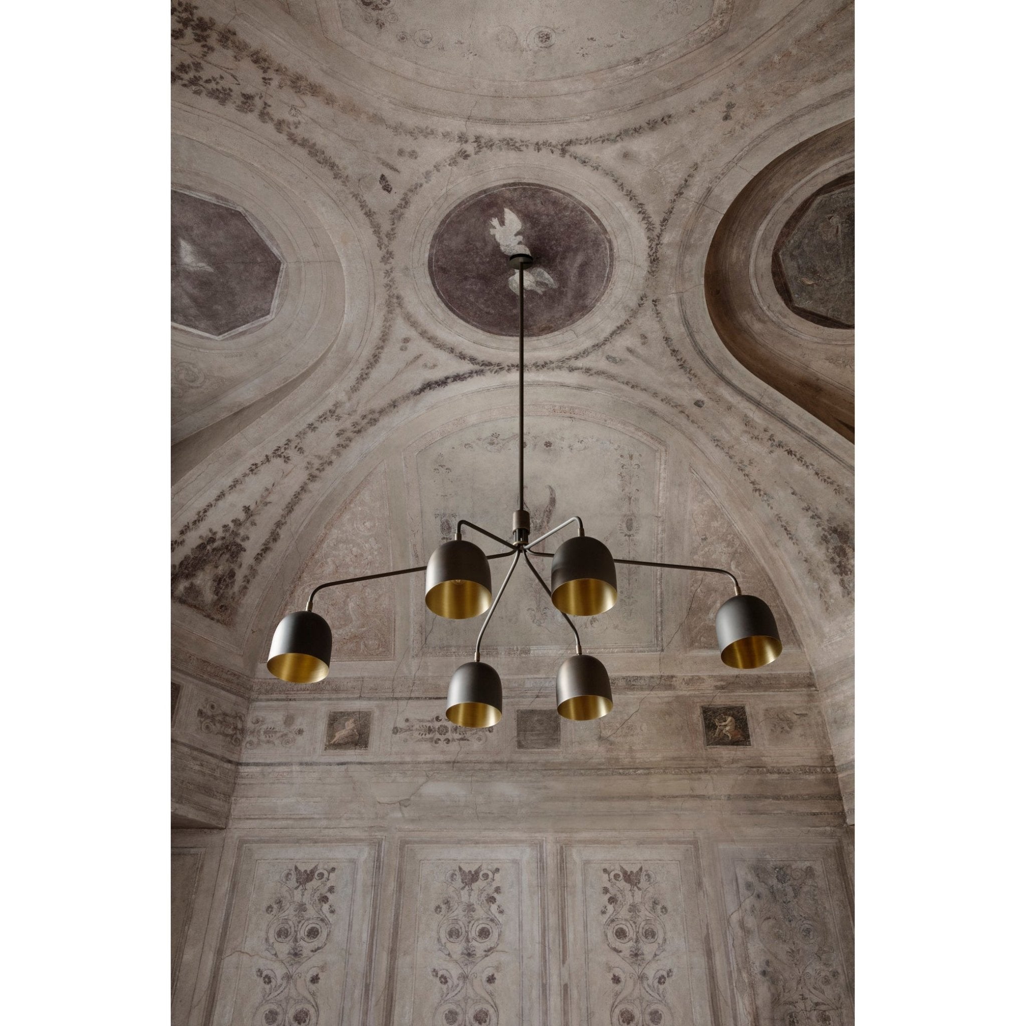 Lustra Chandelier Black Brass Industrial-Neutral Decor