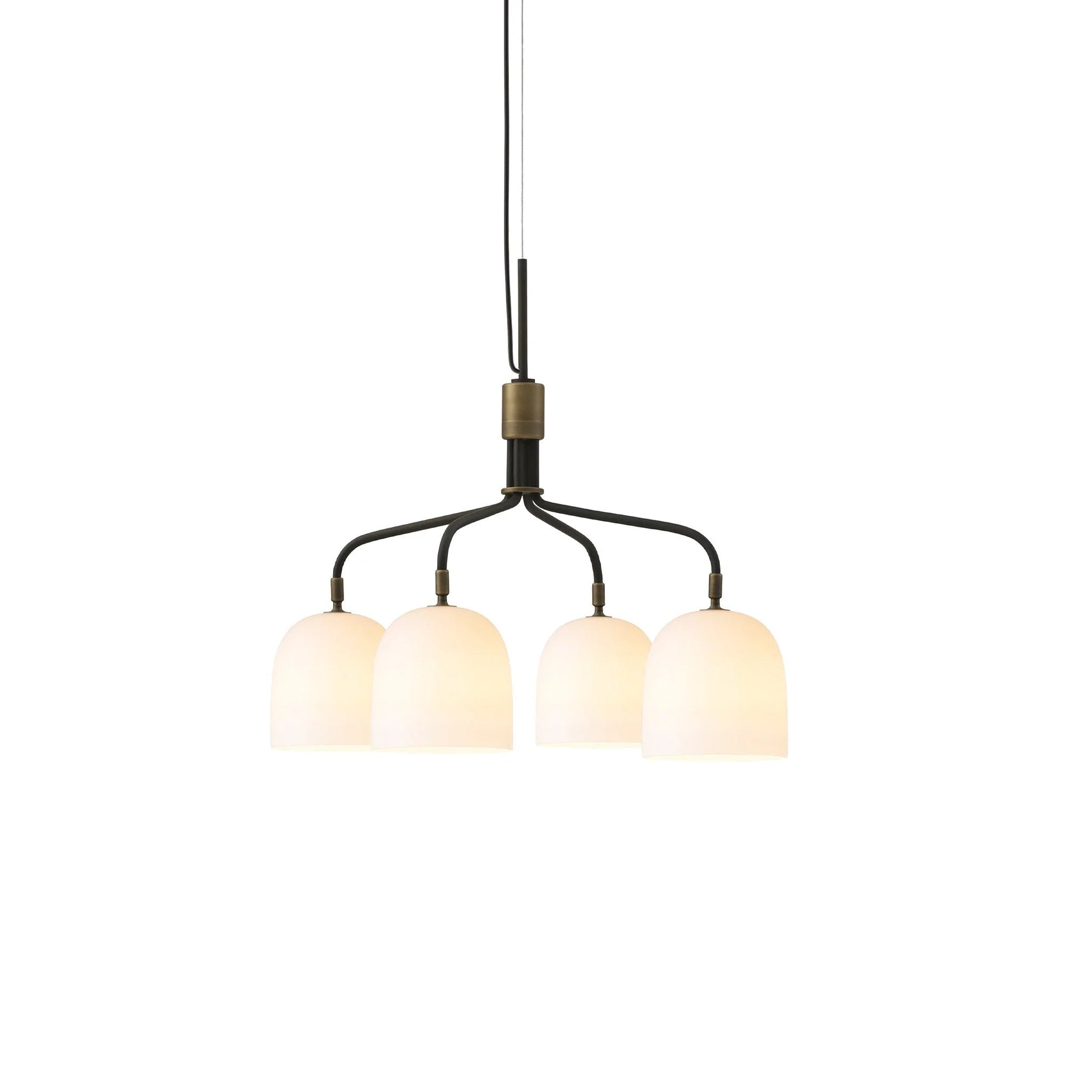 Lustra Chandelier Black Brass Industrial-Neutral Decor