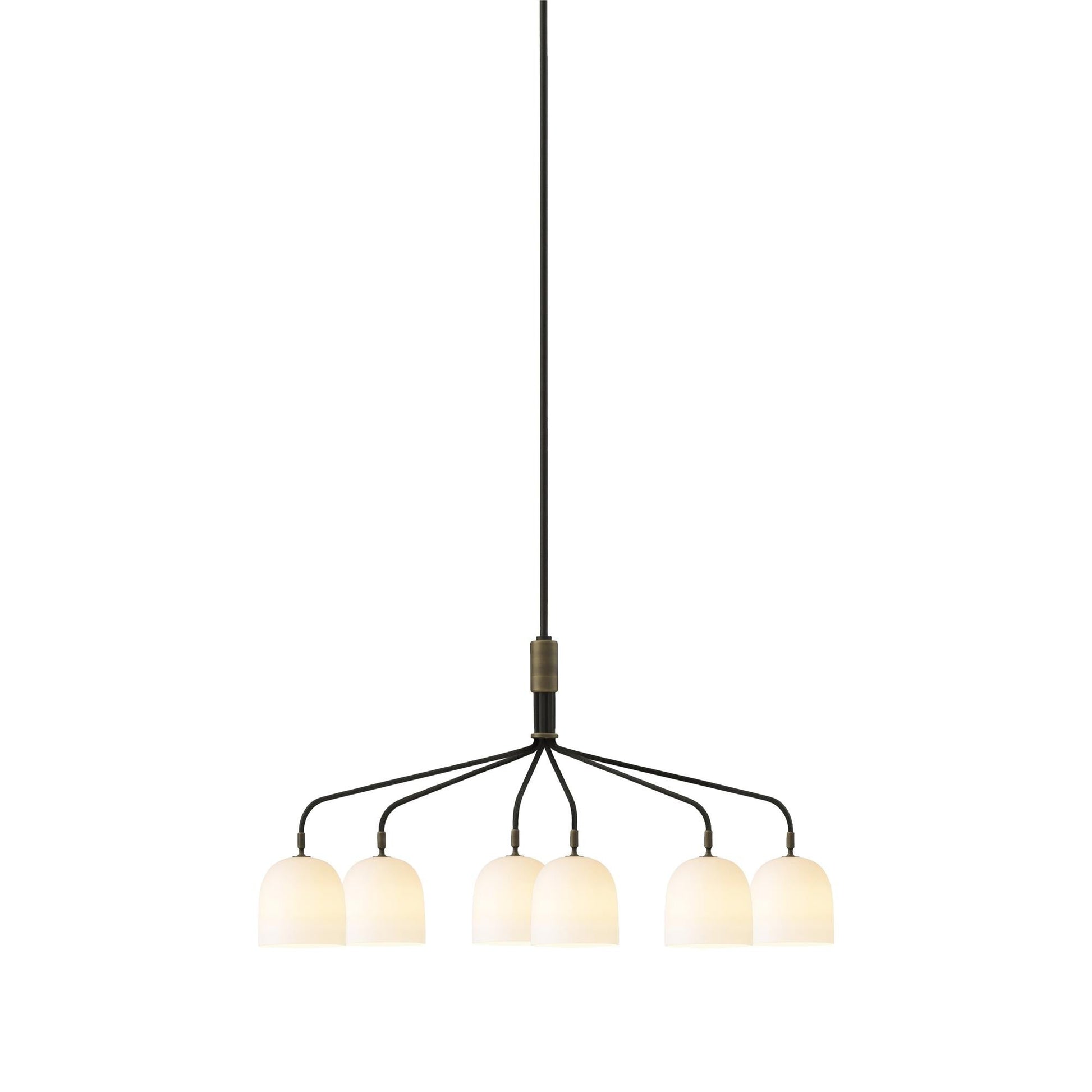 Lustra Chandelier Black Brass Industrial-Neutral Decor