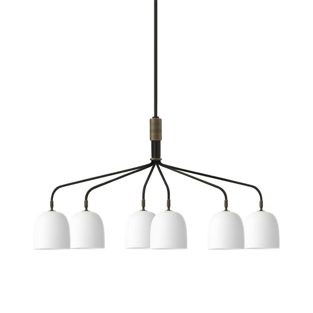 Lustra Chandelier Black Brass Industrial-Neutral Decor
