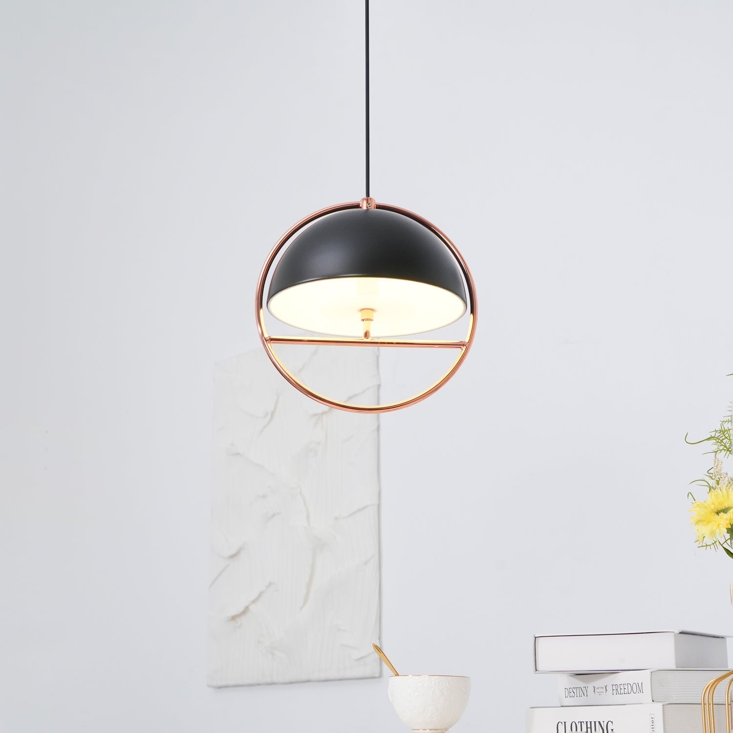 Zephira Steel Classic Pendant Lamp-Neutral Decor