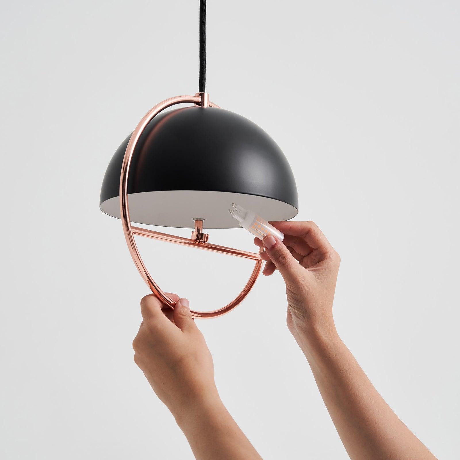 Zephira Steel Classic Pendant Lamp-Neutral Decor