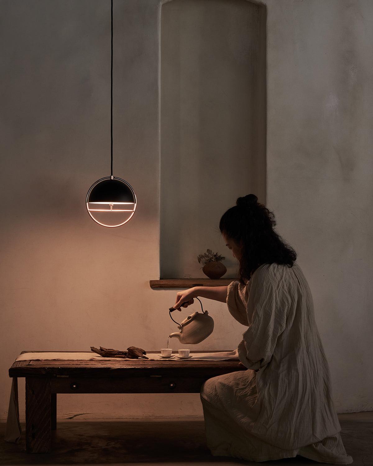 Zephira Steel Classic Pendant Lamp-Neutral Decor