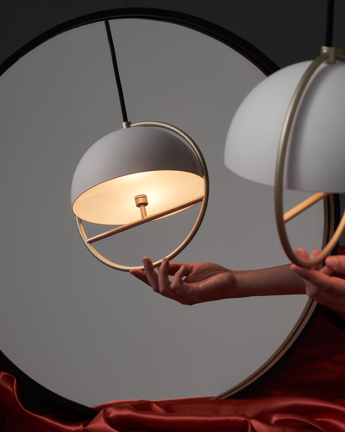 Zephira Steel Classic Pendant Lamp-Neutral Decor