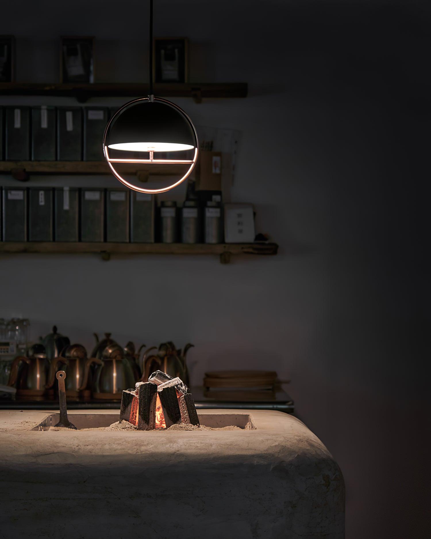 Zephira Steel Classic Pendant Lamp-Neutral Decor