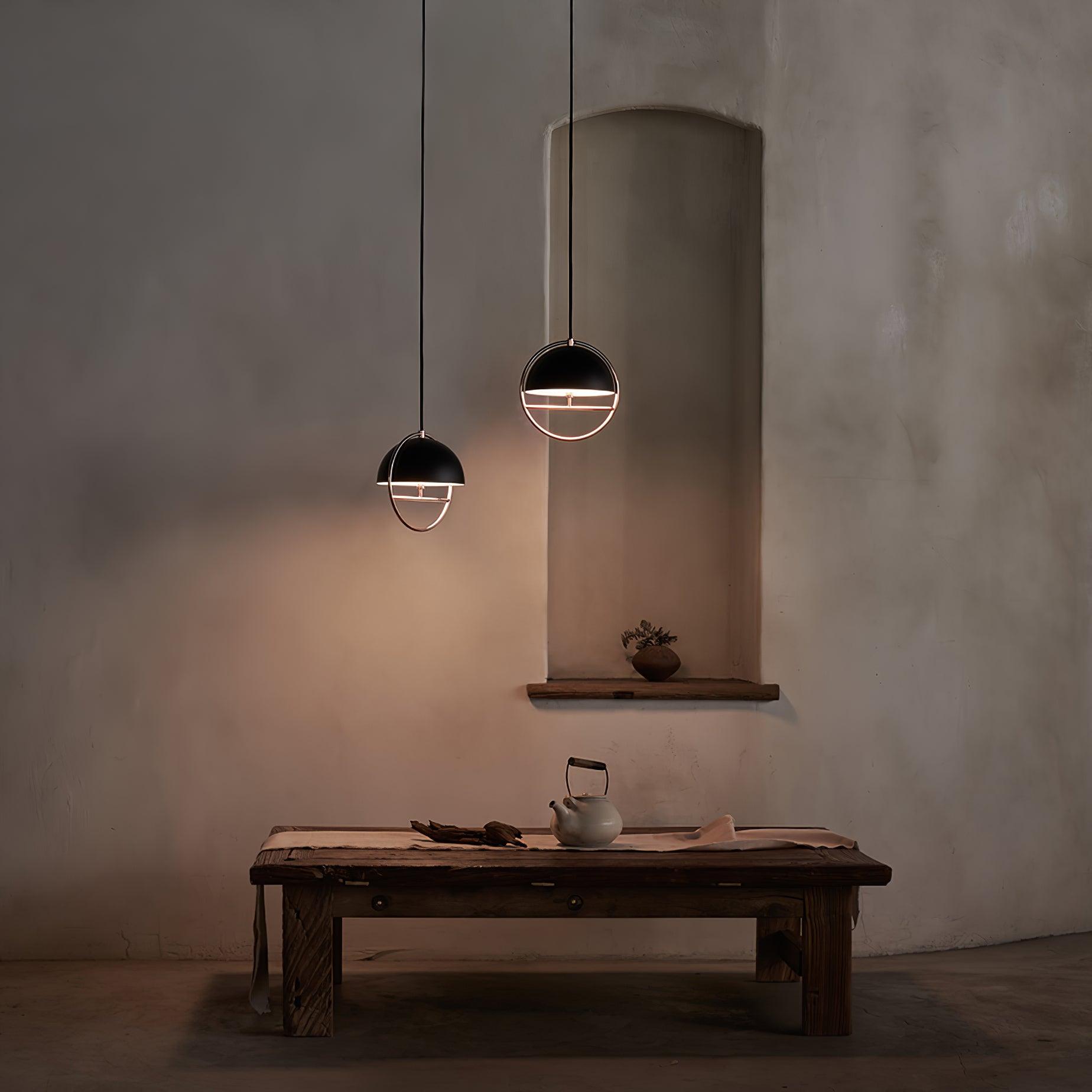 Zephira Steel Classic Pendant Lamp-Neutral Decor