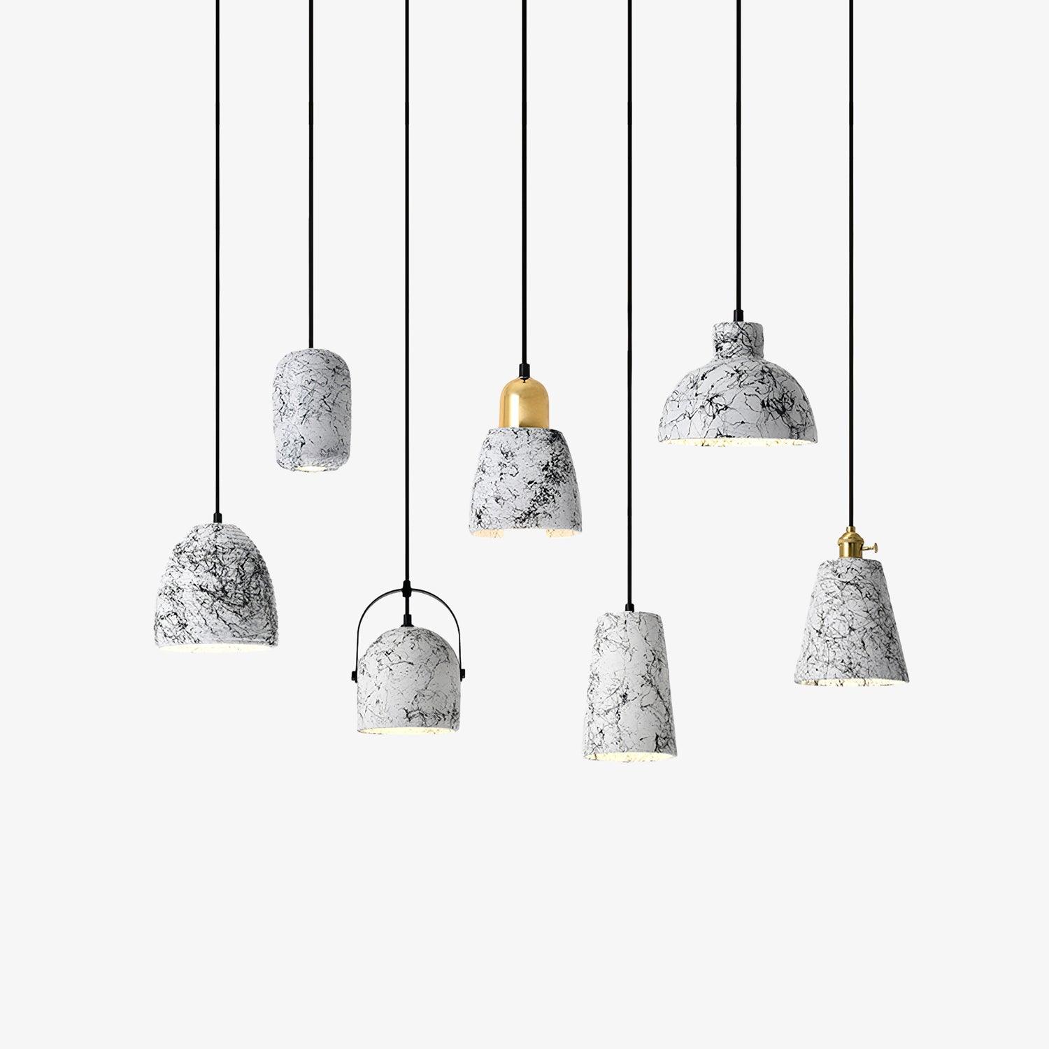 Marble Modern Cement Pendant Lights-Neutral Decor