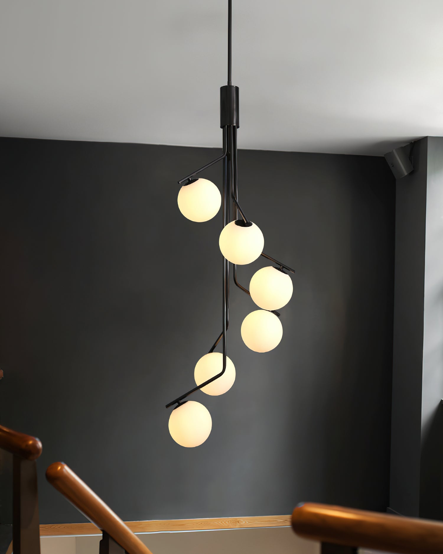 Arox Chandelier Gold Branch Globe LED-Neutral Decor