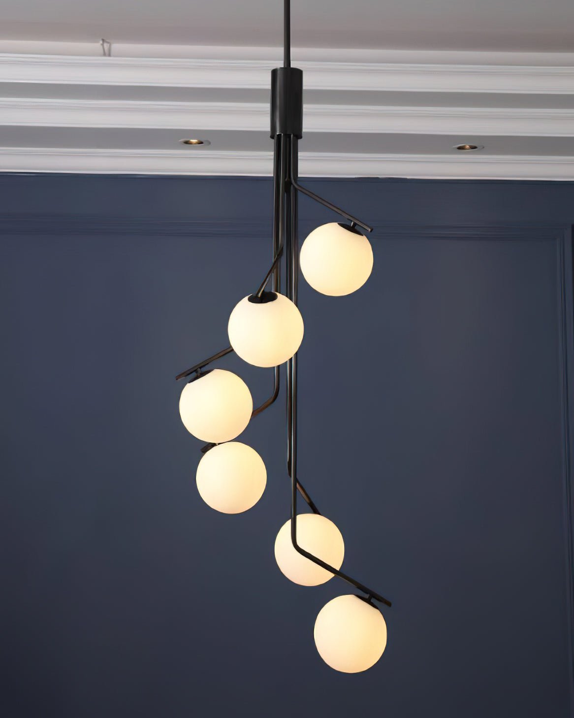 Arox Chandelier Gold Branch Globe LED-Neutral Decor