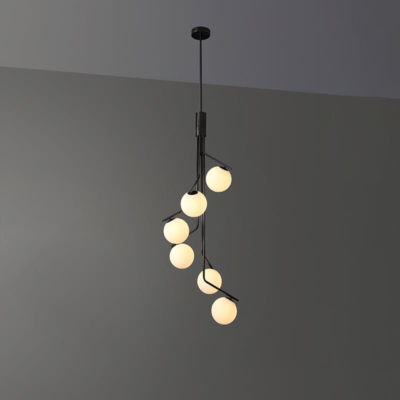 Arox Chandelier Gold Branch Globe LED-Neutral Decor