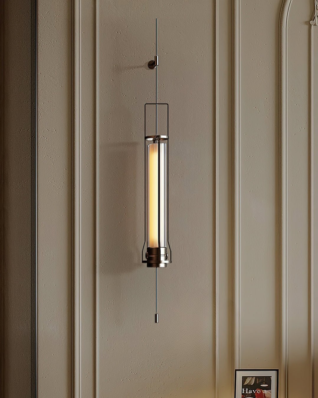 Kocor Modern Minimalist Cylinder Glass Sconce Wall Lamp-Neutral Decor