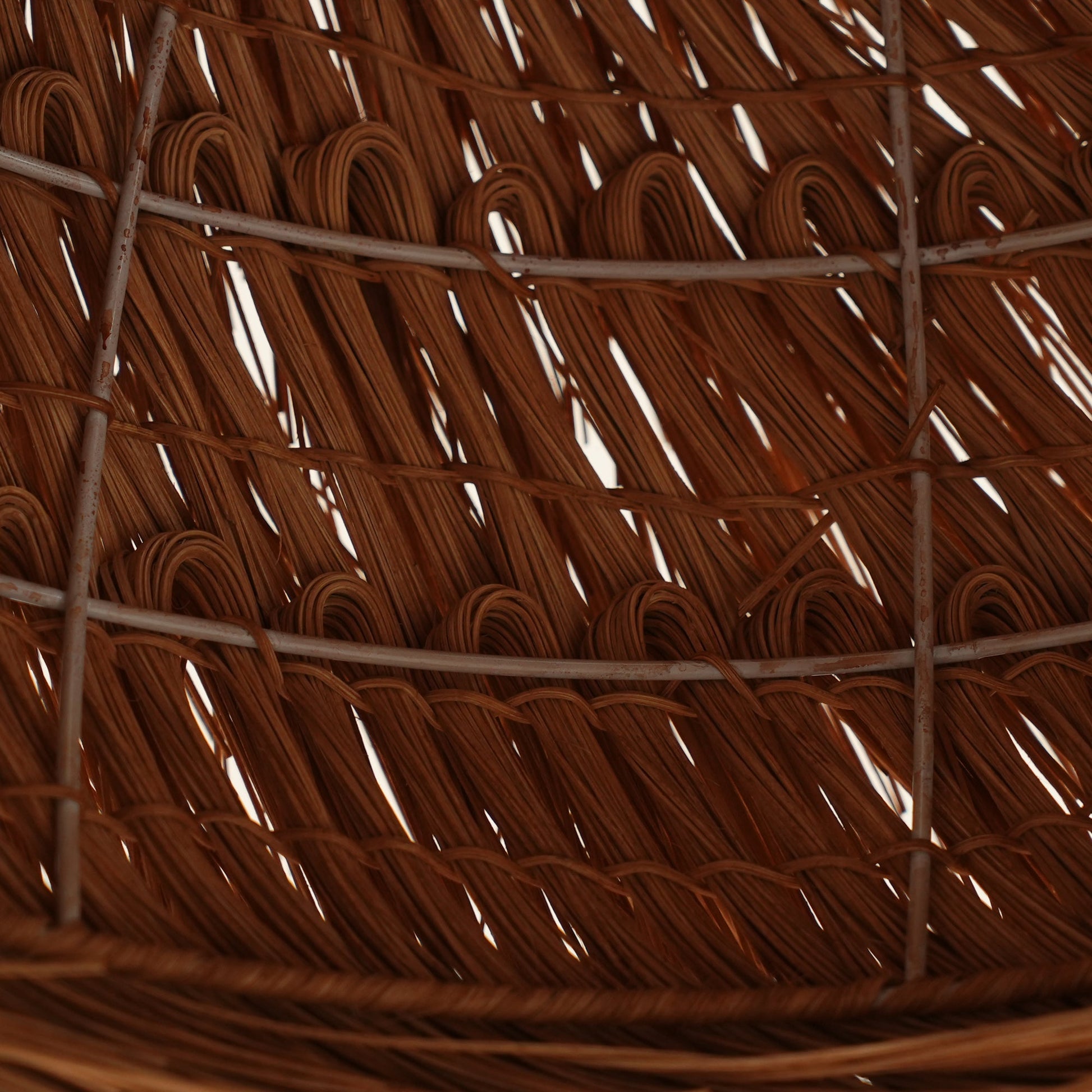 Wickora Vintage Wicker Pendant Lamp-Neutral Decor
