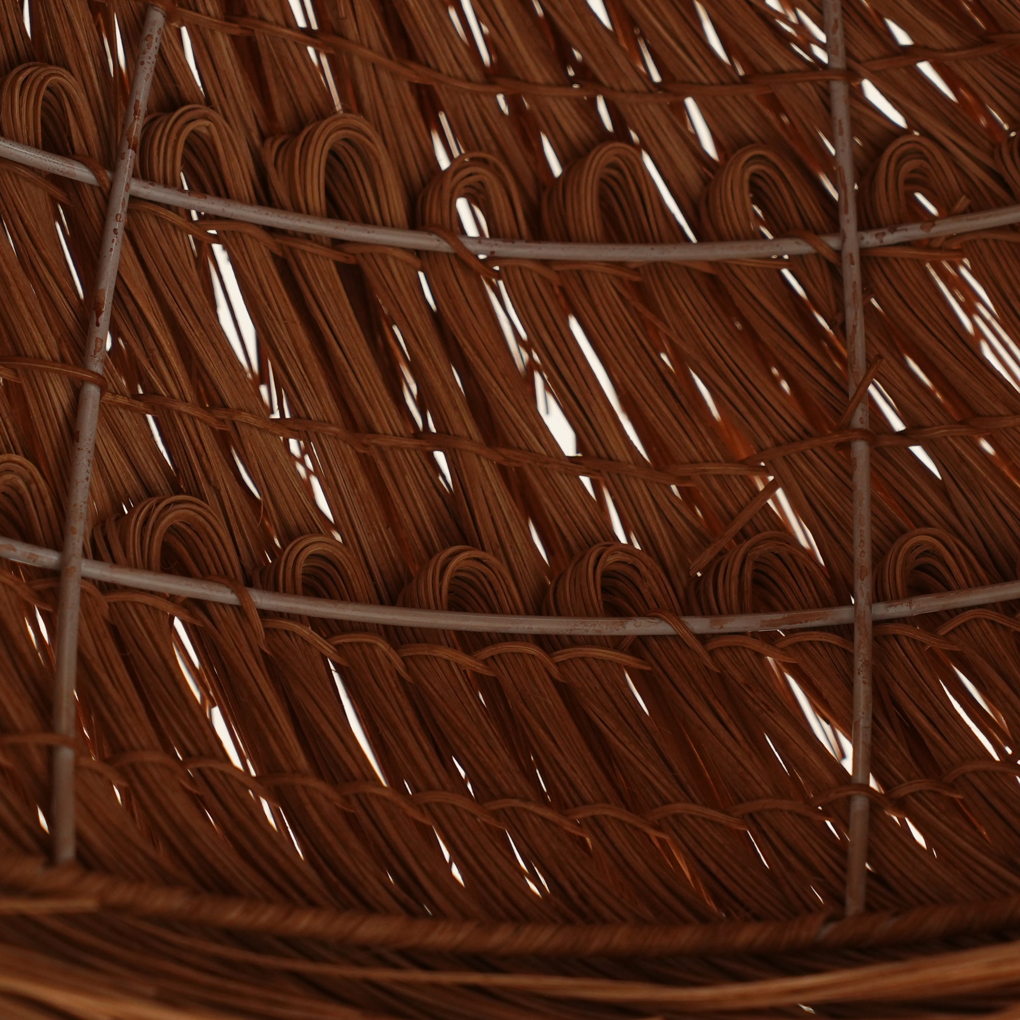 Wickora Vintage Wicker Pendant Lamp-Neutral Decor