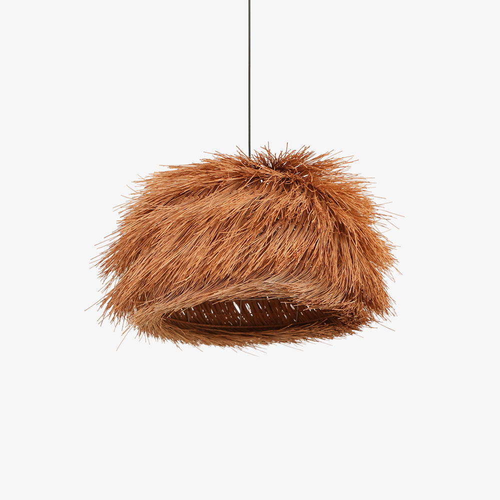 Wickora Vintage Wicker Pendant Lamp-Neutral Decor