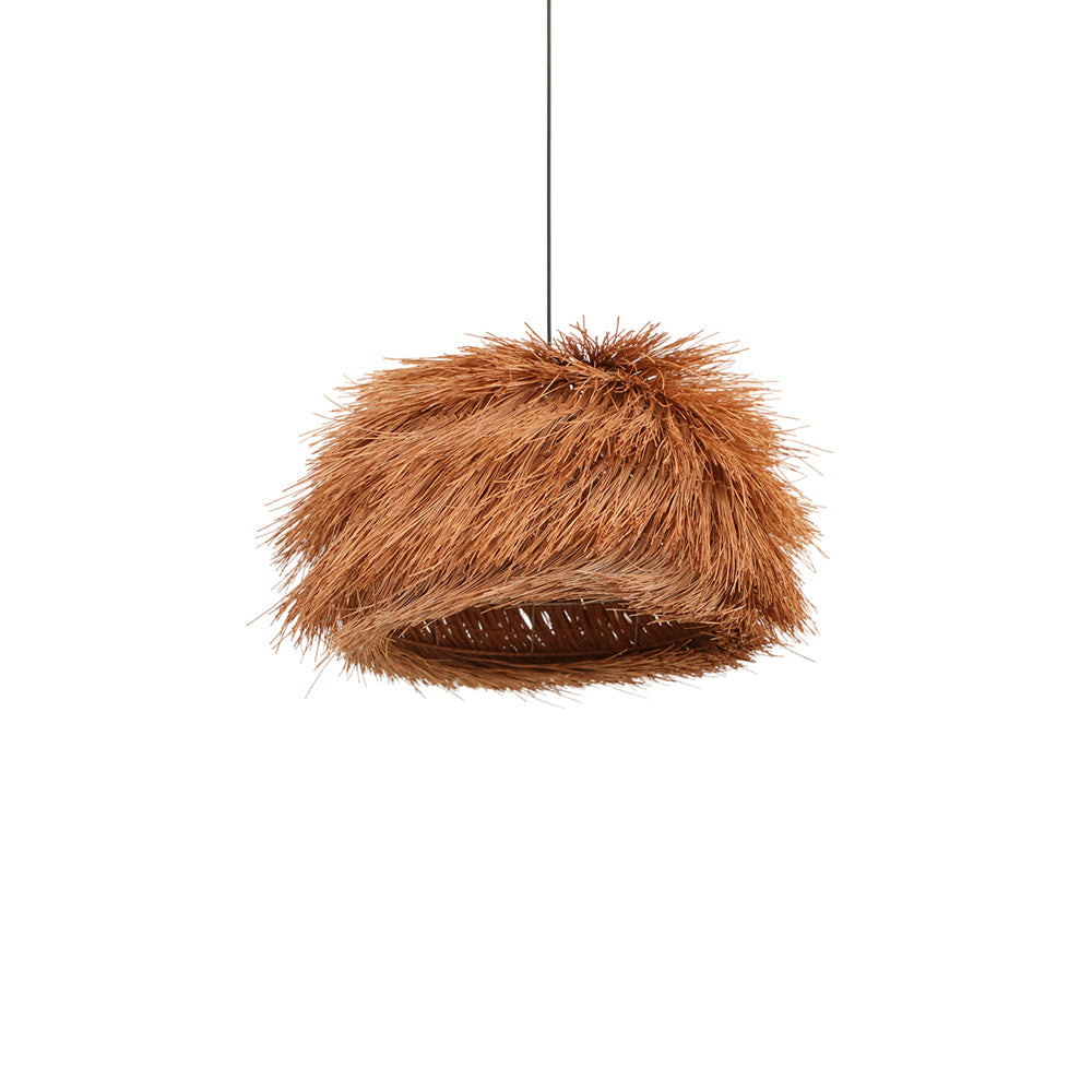 Wickora Vintage Wicker Pendant Lamp-Neutral Decor