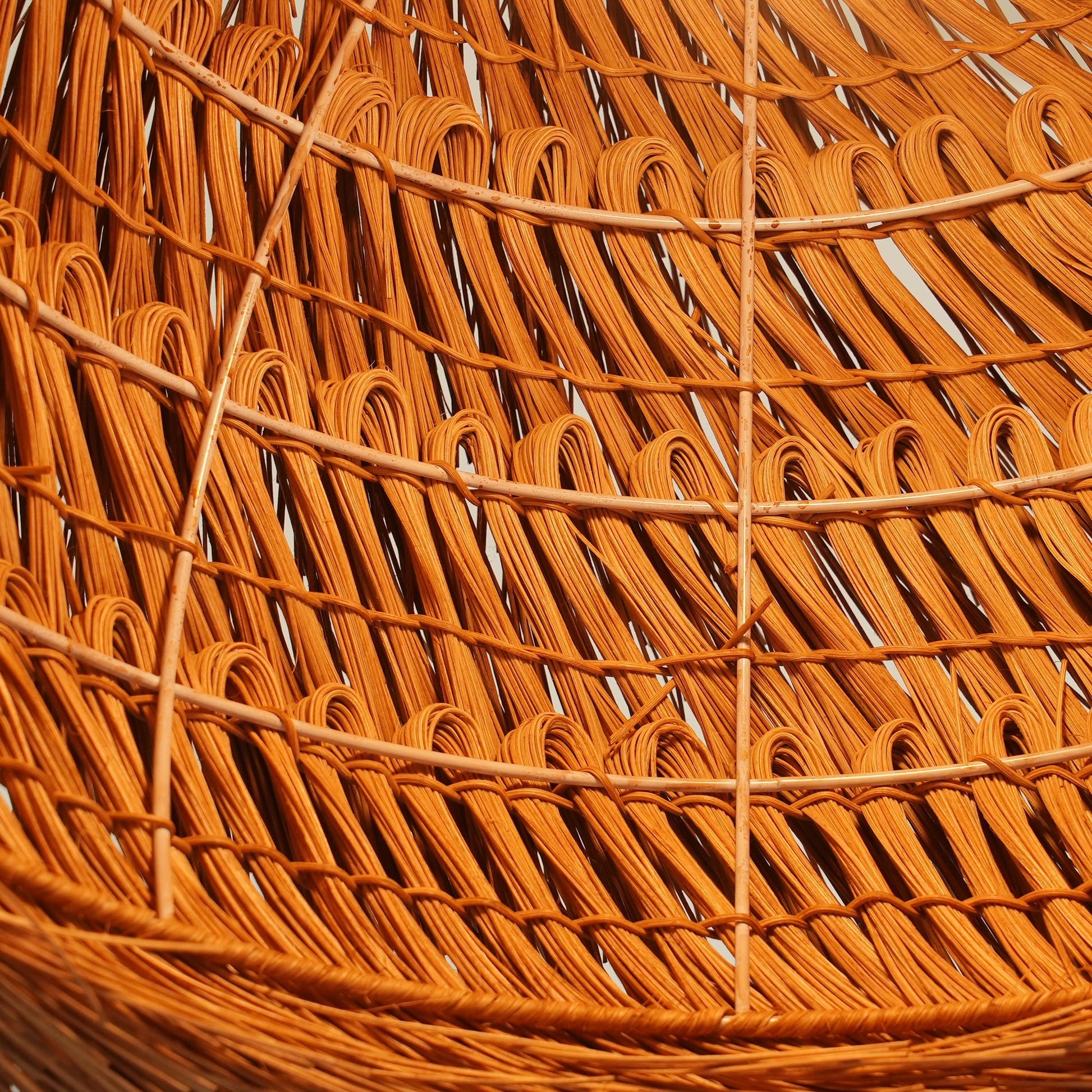 Wickora Vintage Wicker Pendant Lamp-Neutral Decor