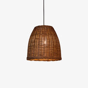 Wickora Vintage Wicker Pendant Lamp-Neutral Decor