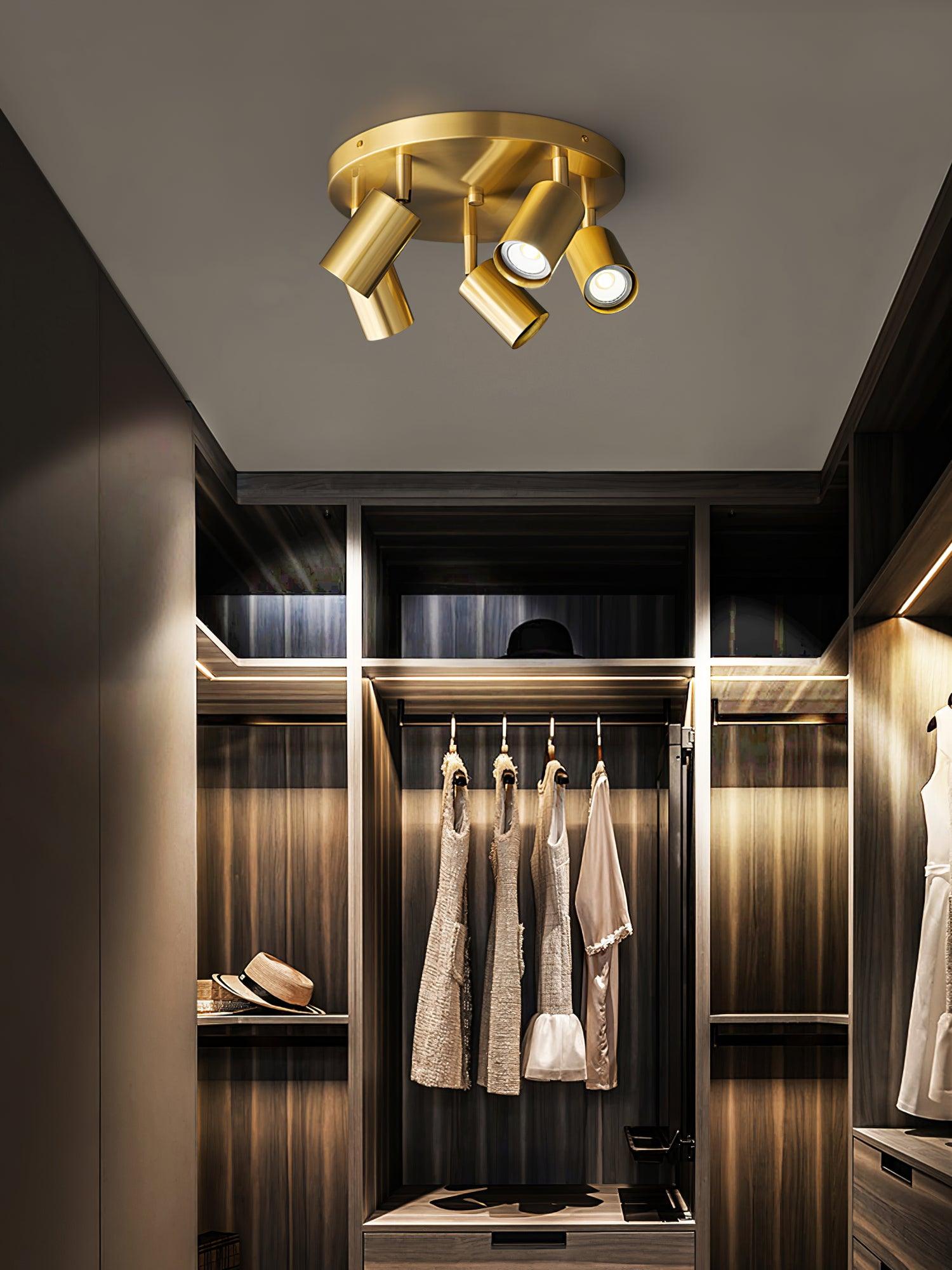 Quin Ceiling Lamp Cylinder Adjustable Contemporary-Neutral Decor
