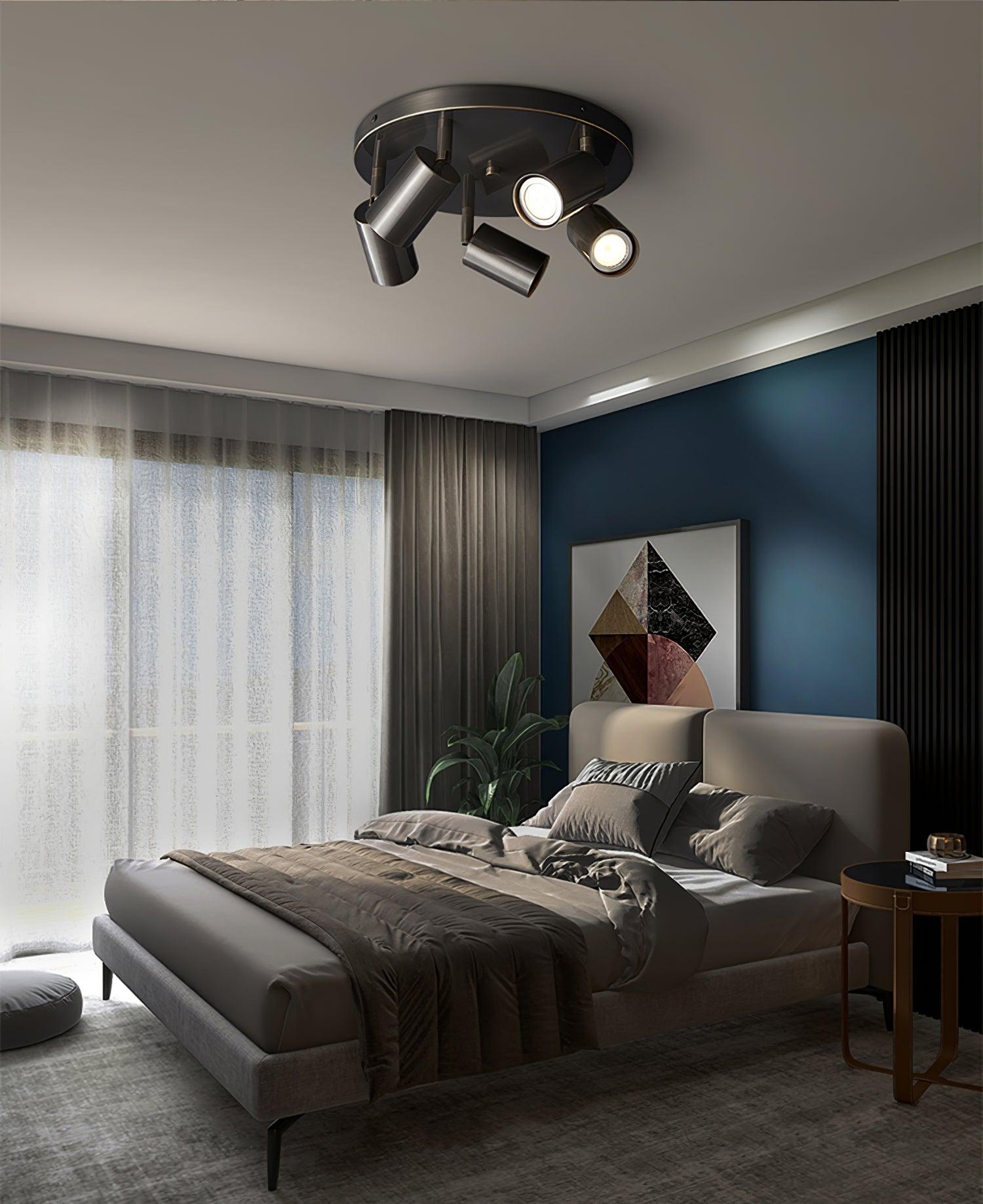 Quin Ceiling Lamp Cylinder Adjustable Contemporary-Neutral Decor