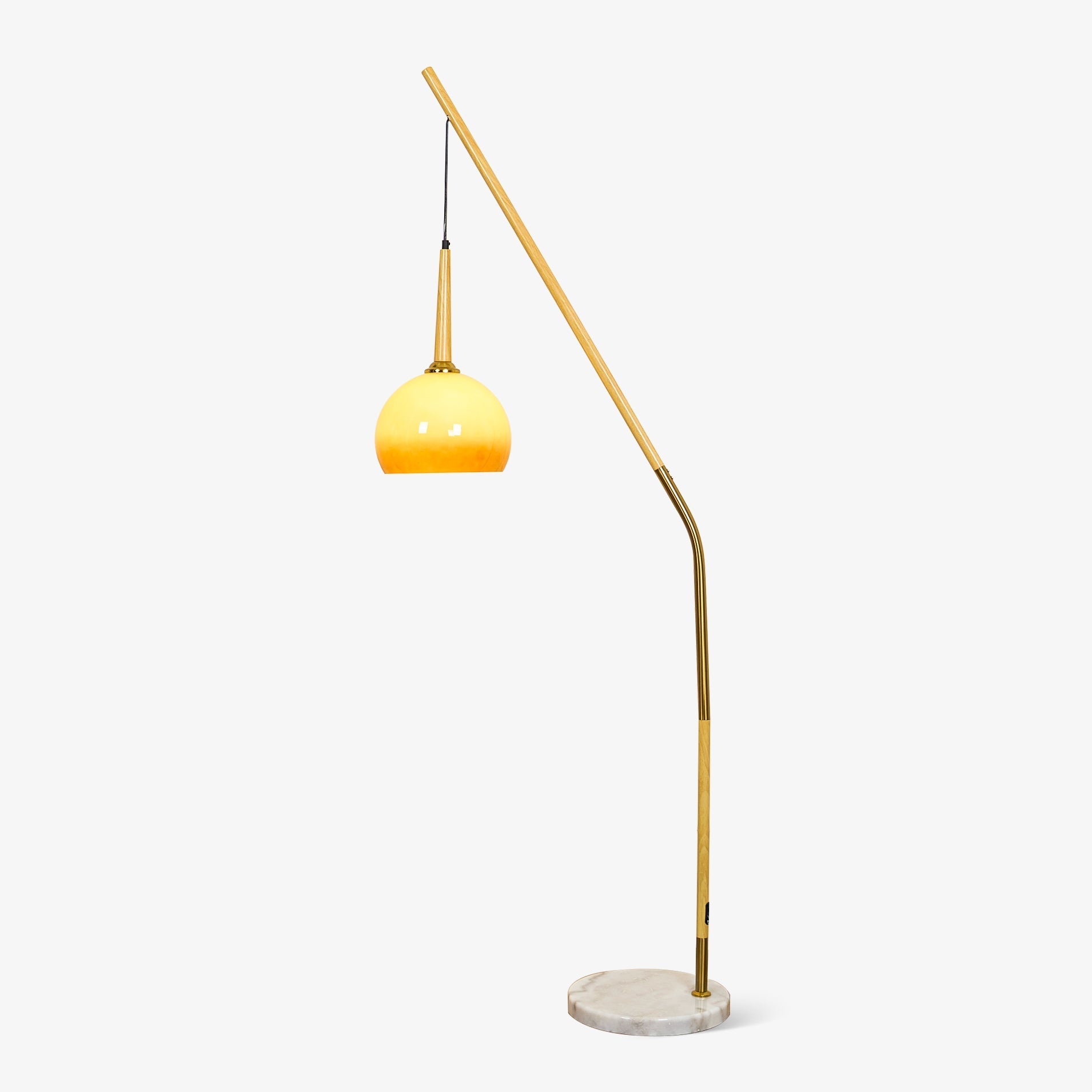 Catalil Retro Glass Floor Lamp-Neutral Decor