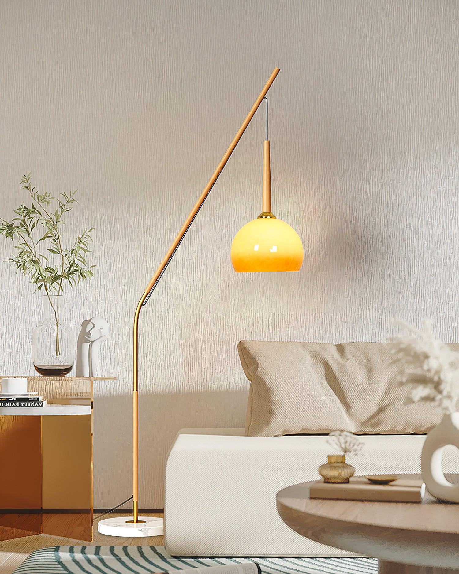 Catalil Retro Glass Floor Lamp-Neutral Decor