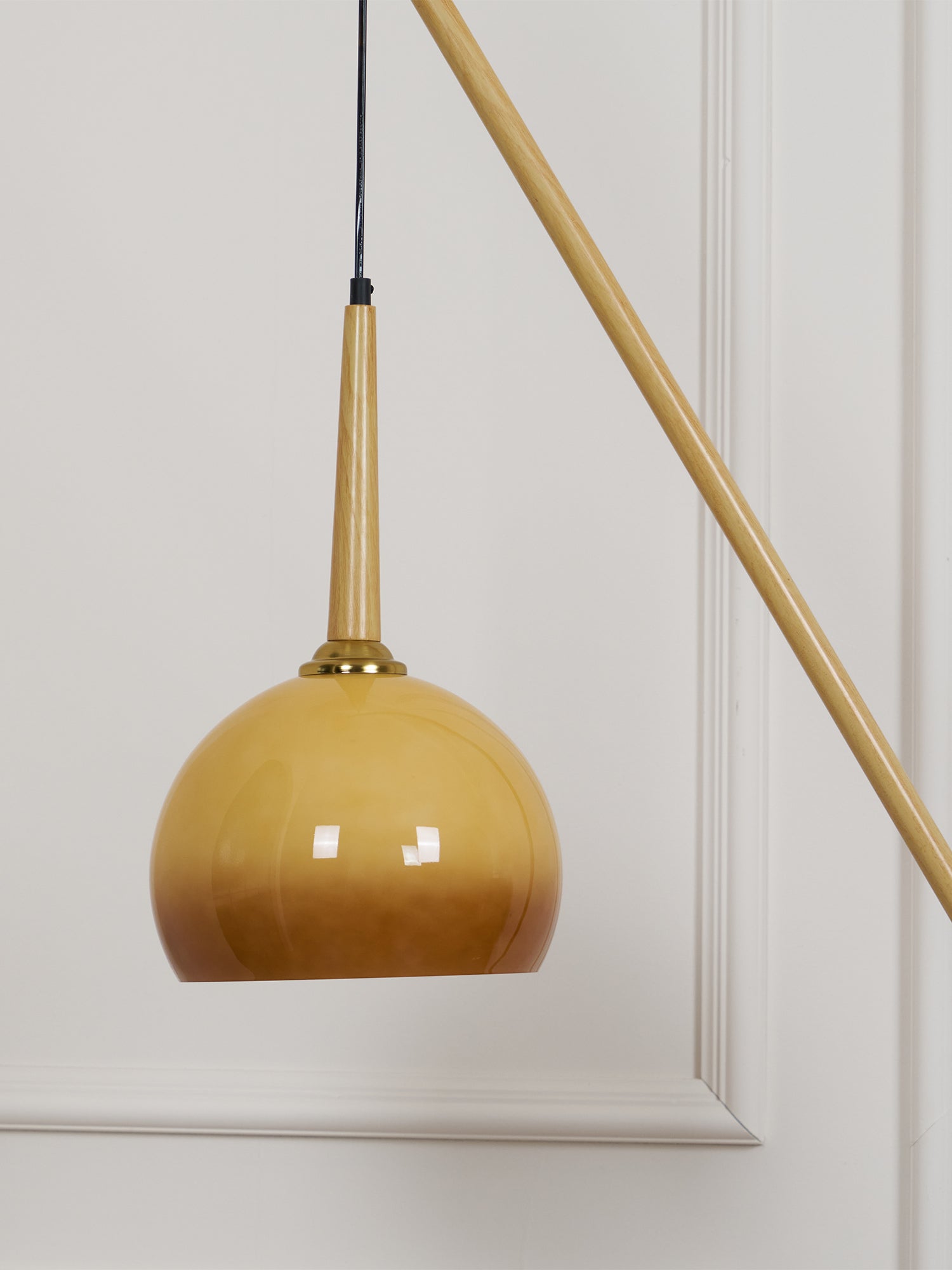 Catalil Retro Glass Floor Lamp-Neutral Decor