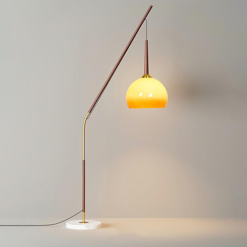 Catalil Retro Glass Floor Lamp-Neutral Decor