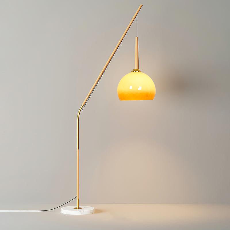 Catalil Retro Glass Floor Lamp-Neutral Decor
