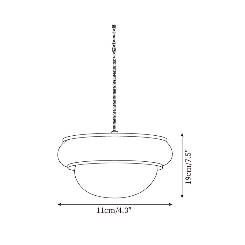 Quillon Wood Ring Pendant Lamp