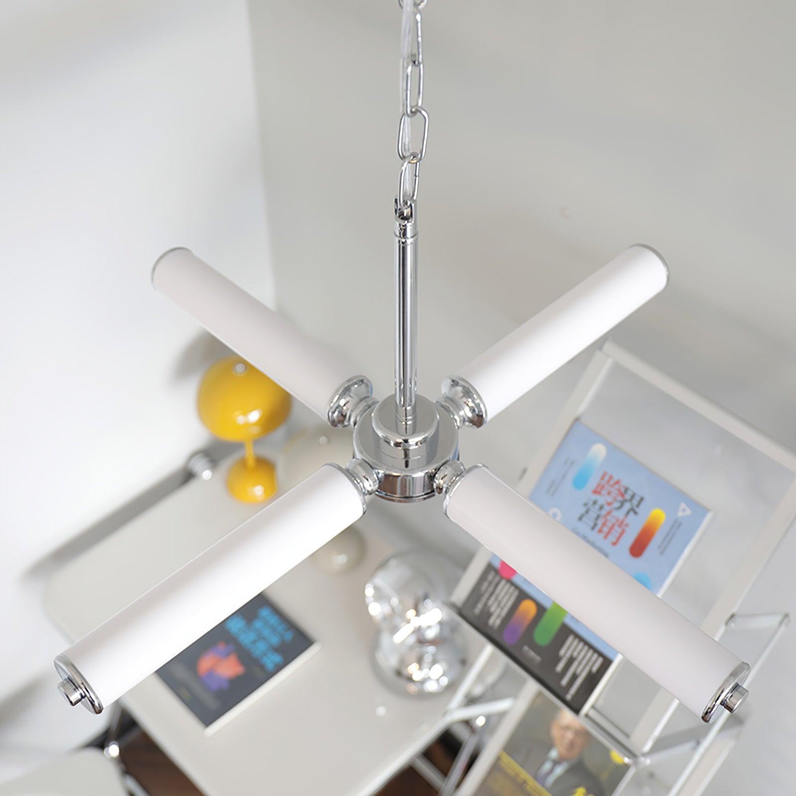 Zoliria Modern Minimalist LED Glass Chandelier-Neutral Decor