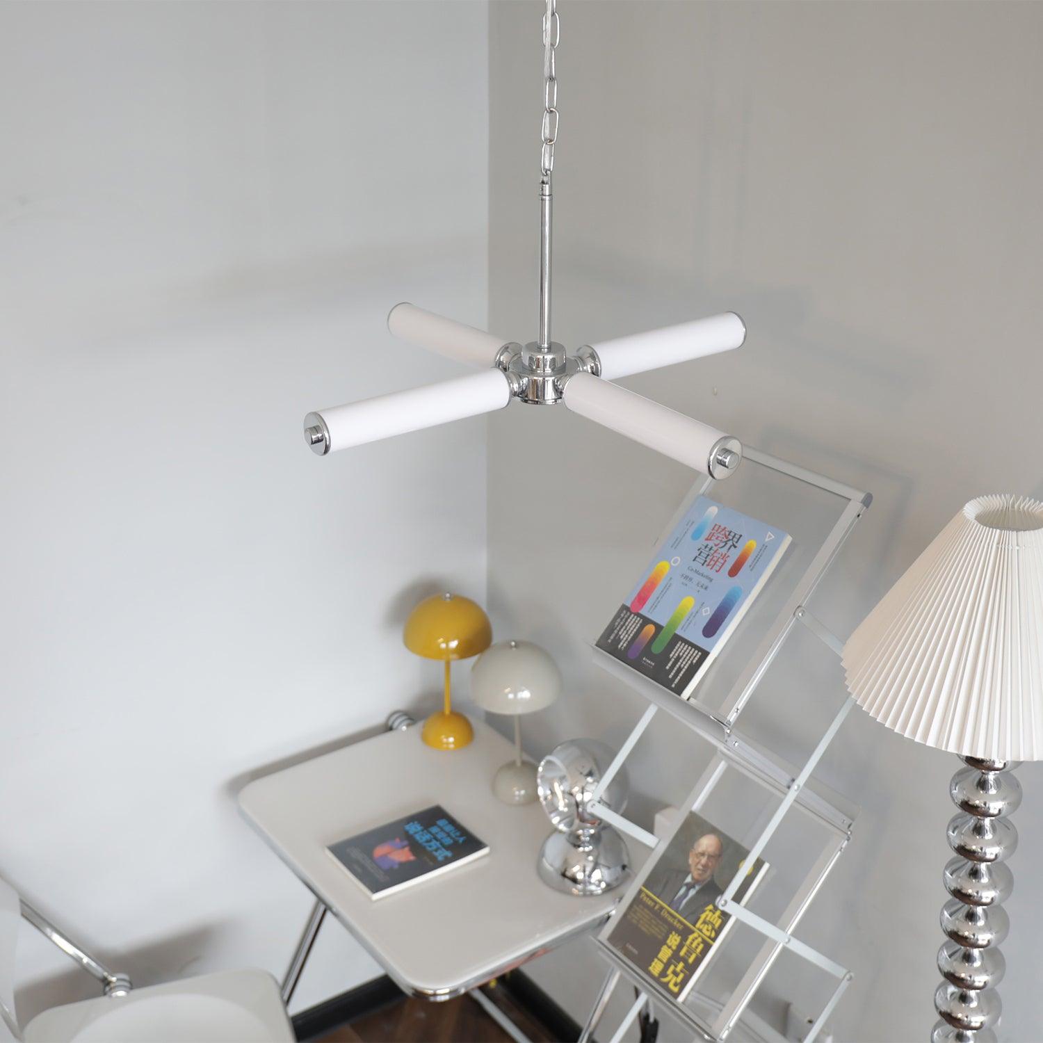 Zoliria Modern Minimalist LED Glass Chandelier-Neutral Decor