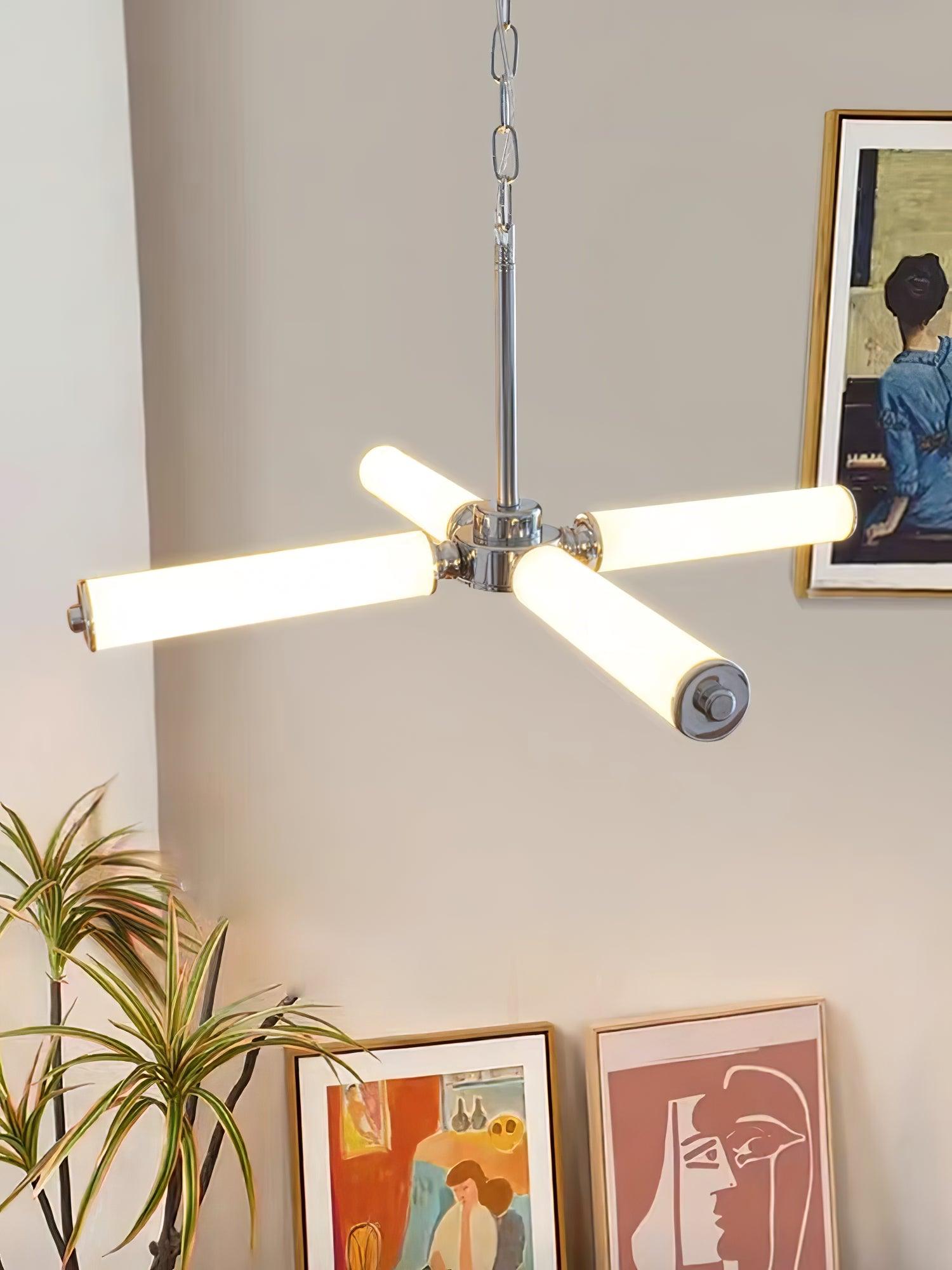 Zoliria Modern Minimalist LED Glass Chandelier-Neutral Decor